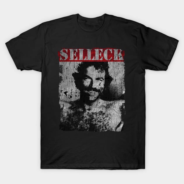 TEXTURE ART - Tom Selleck 80s T-Shirt by ZiziVintage